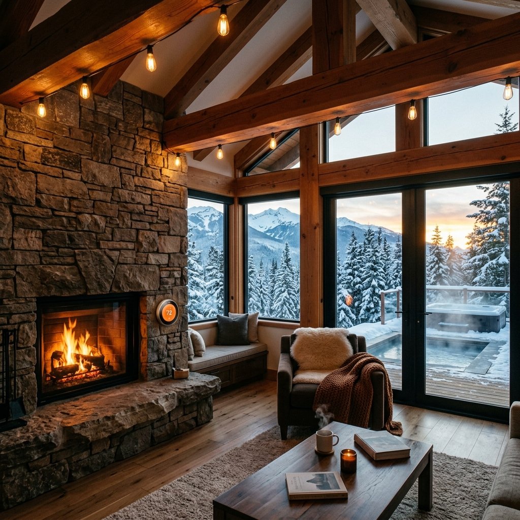 High-end modern alpine estate designed by TekGuard